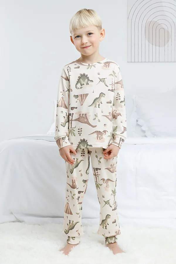 Пижама CROCKID, молочный - фото 2