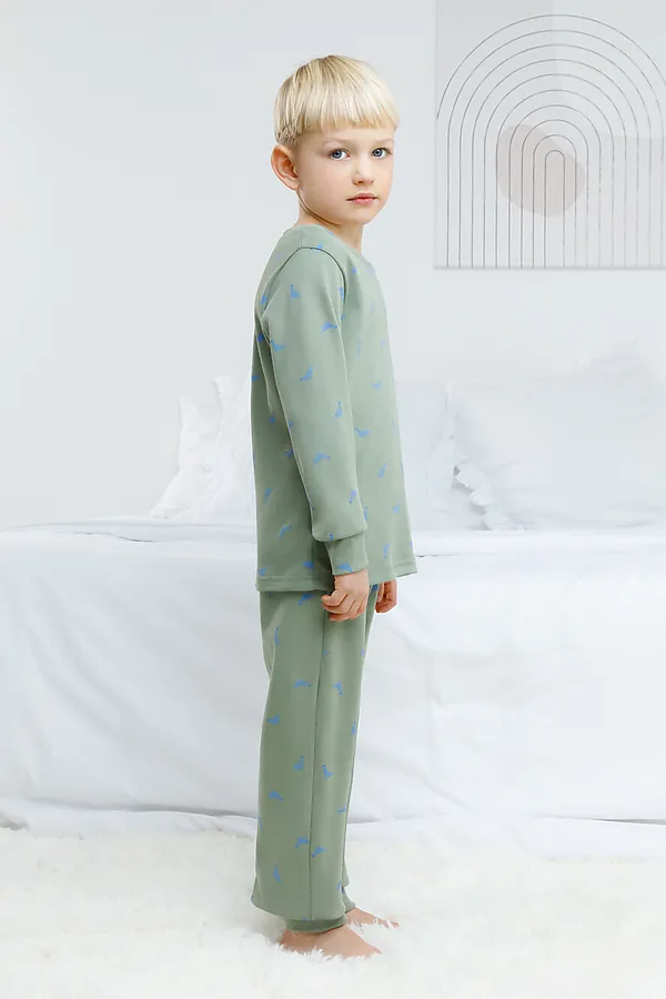 Пижама CROCKID, зеленый - фото 2