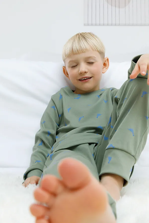 Пижама CROCKID, зеленый - фото 2