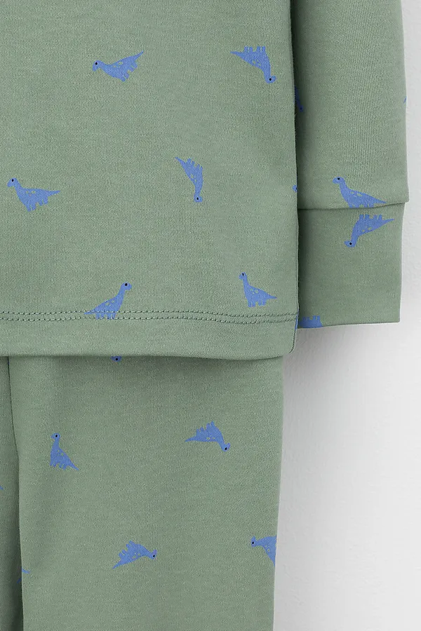 Пижама CROCKID, зеленый - фото 2