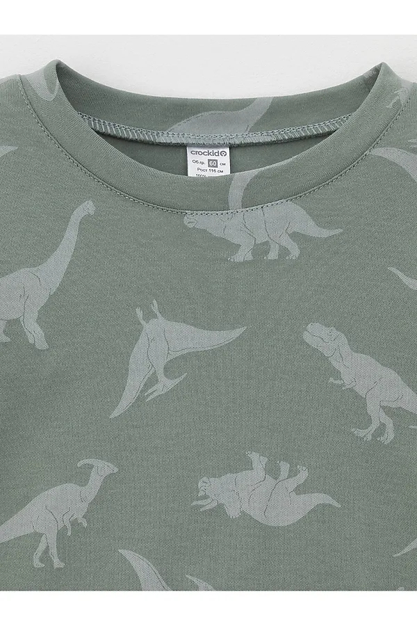 Пижама CROCKID, зеленый - фото 2