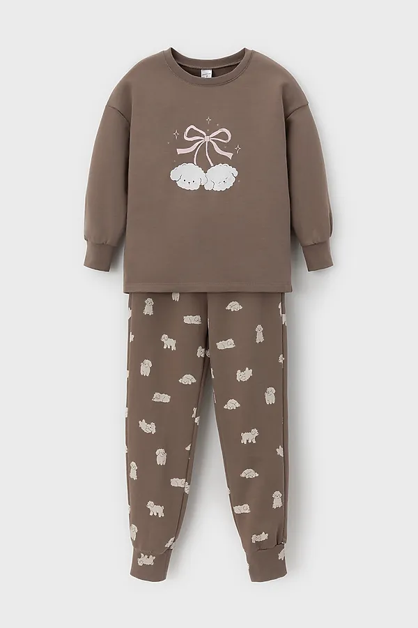 Пижама CROCKID, коричневый - фото 2