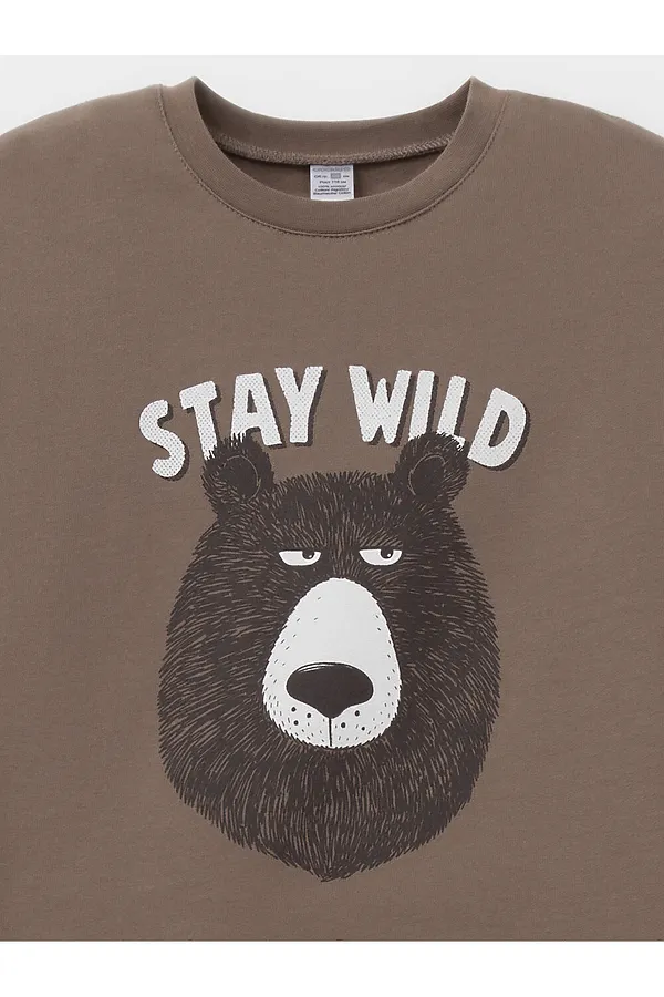 Пижама CROCKID, коричневый - фото 2