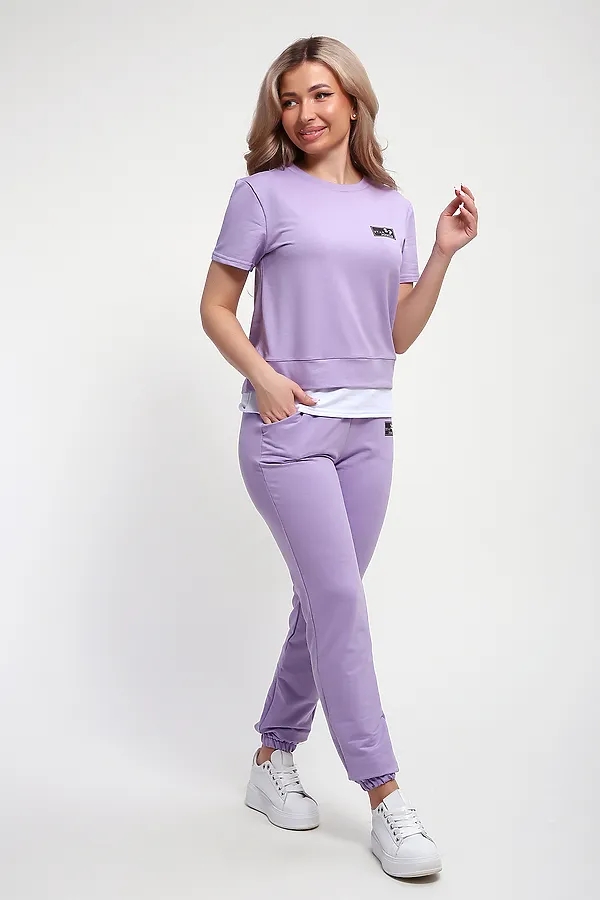 Костюм с брюками 5712 НАТАЛИ, фиалковый - фото 2