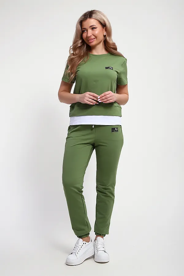 Костюм с брюками 5712 НАТАЛИ, шпинатовый - фото 2