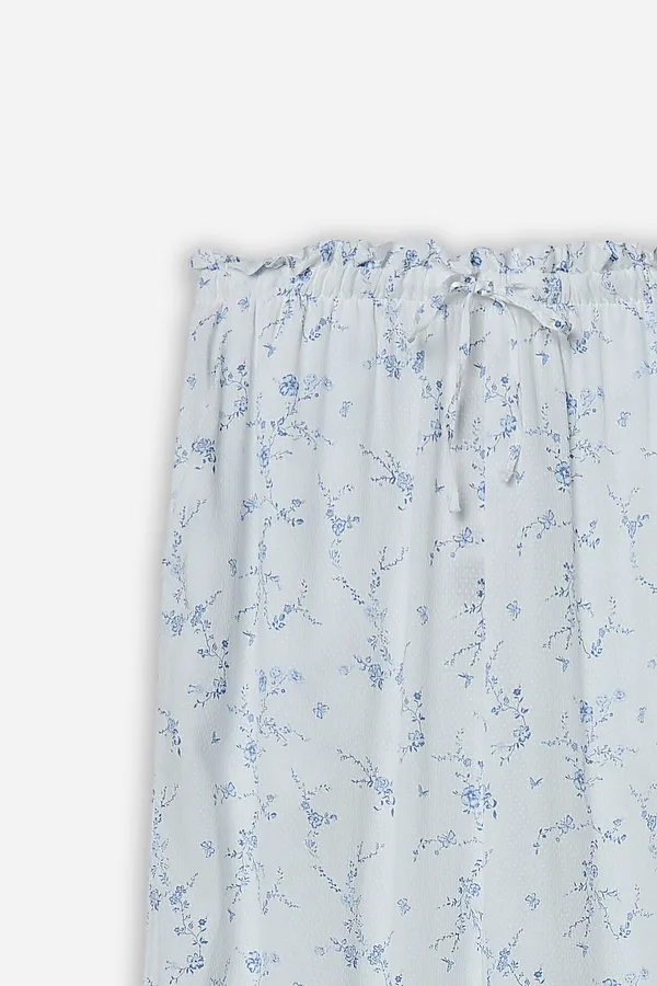 Брюки MARK FORMELLE, цветы на св.молочном - фото 2