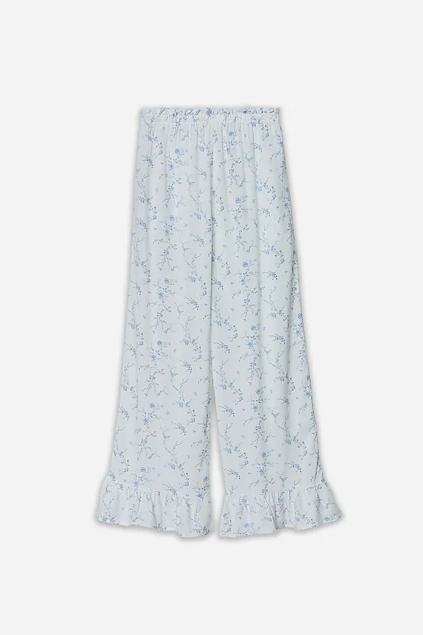 Брюки MARK FORMELLE, цветы на св.молочном - фото 2