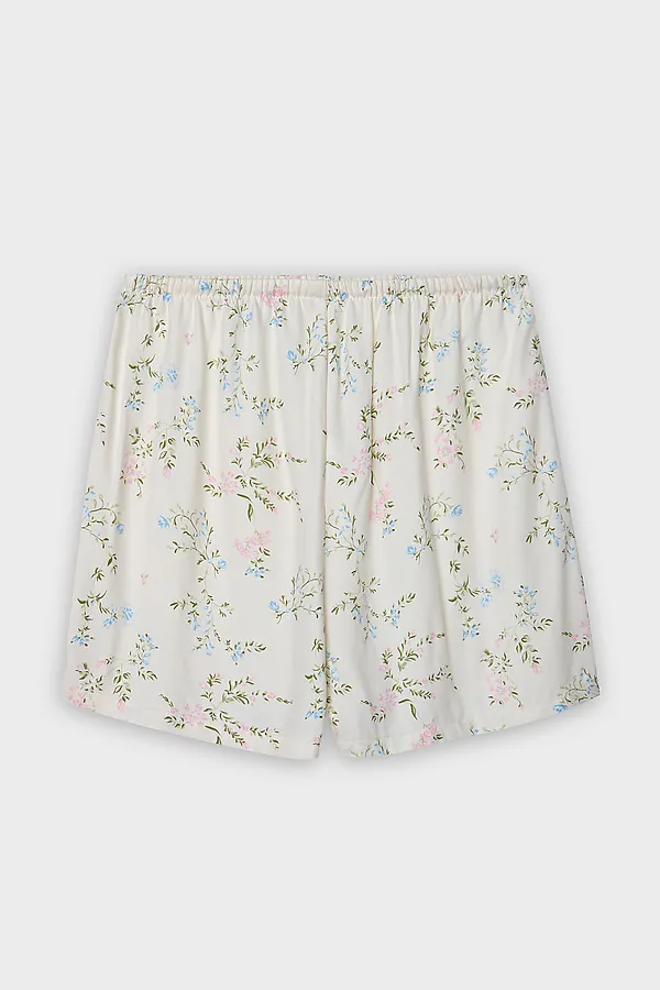 Комплект женский (джемпер, шорты) MARK FORMELLE, св.молочный +веточки на св.молочном - фото 2