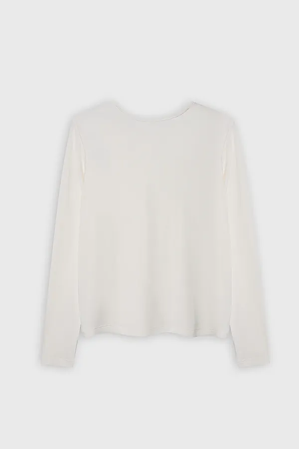 Комплект женский (джемпер, шорты) MARK FORMELLE, св.молочный +веточки на св.молочном - фото 2