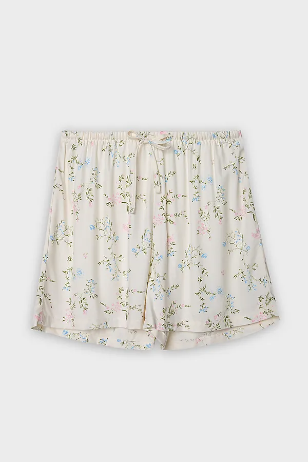 Комплект женский (джемпер, шорты) MARK FORMELLE, св.молочный +веточки на св.молочном - фото 2