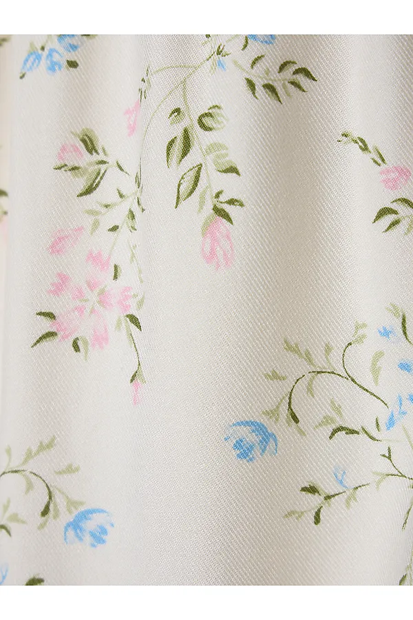 Комплект женский (джемпер, шорты) MARK FORMELLE, св.молочный +веточки на св.молочном - фото 2