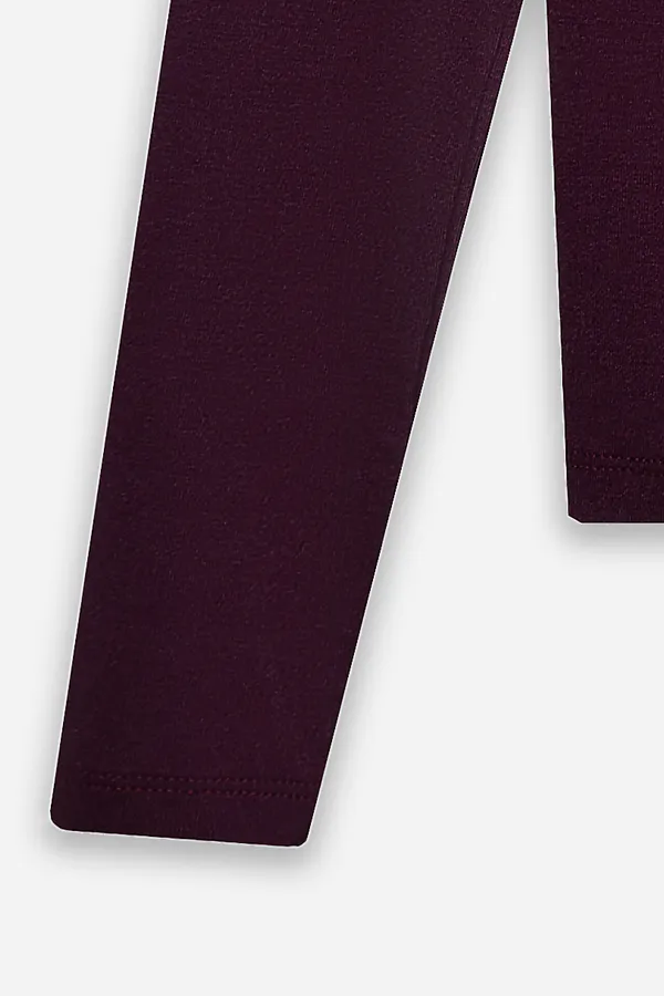 Комплект женский (джемпер, бриджи) MARK FORMELLE, винный +цветы на винном - фото 2