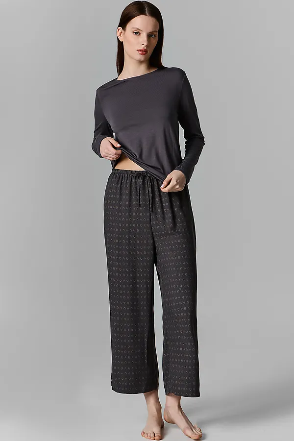 Комплект женский (джемпер, бриджи) MARK FORMELLE, т.серый +узоры на т.сером - фото 2