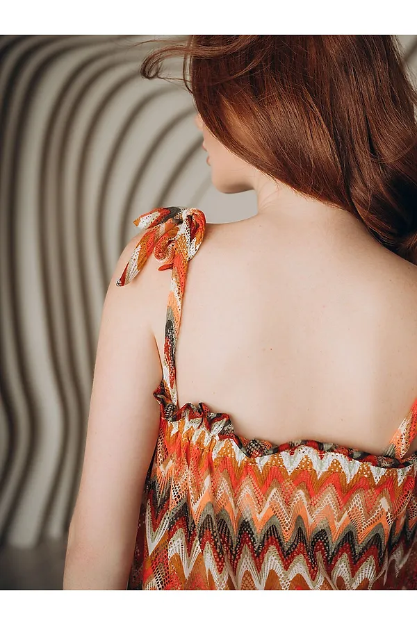 Топ INDEFINI, оранжевый - фото 2