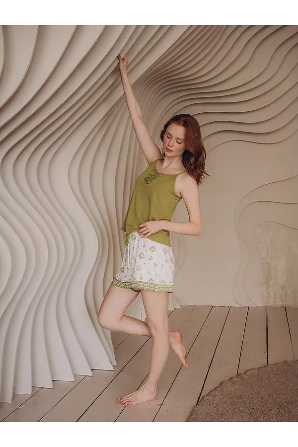 Топ INDEFINI, оливковый - фото 2
