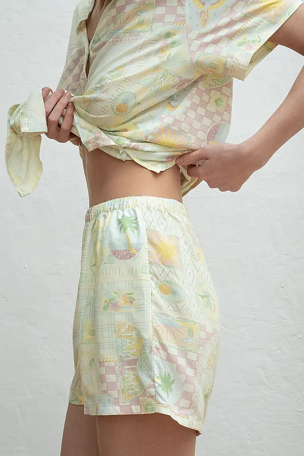 Женская пижама INDEFINI, салатовый - фото 2