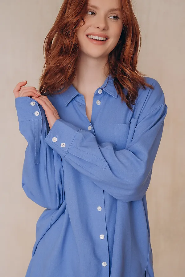 Костюм женский INDEFINI, синий - фото 2