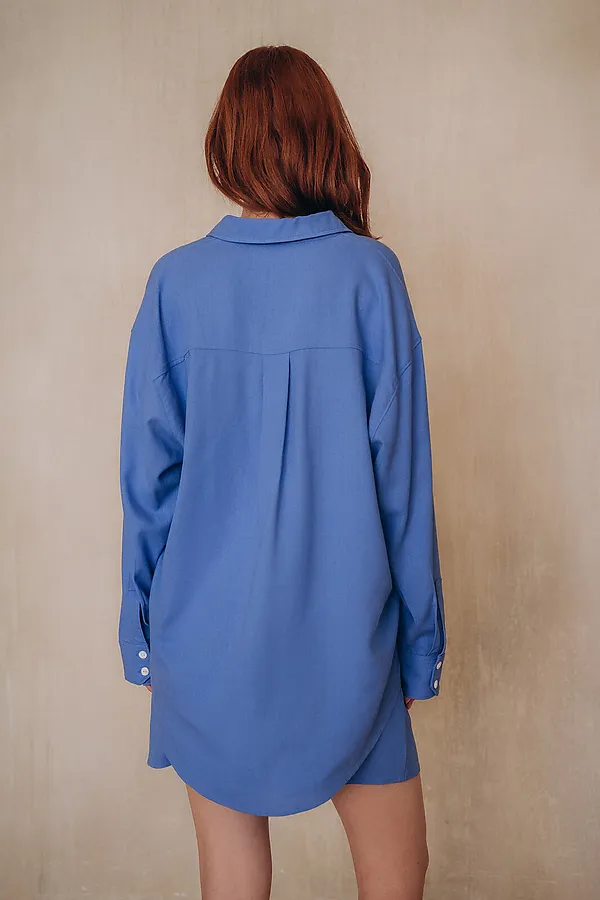 Костюм женский INDEFINI, синий - фото 2