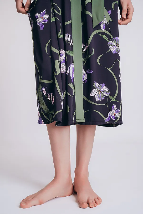 Халат INDEFINI, черный - фото 2