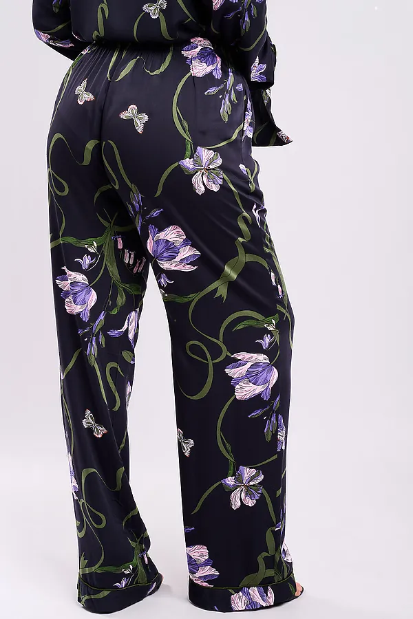 Женская пижама INDEFINI, синий - фото 2