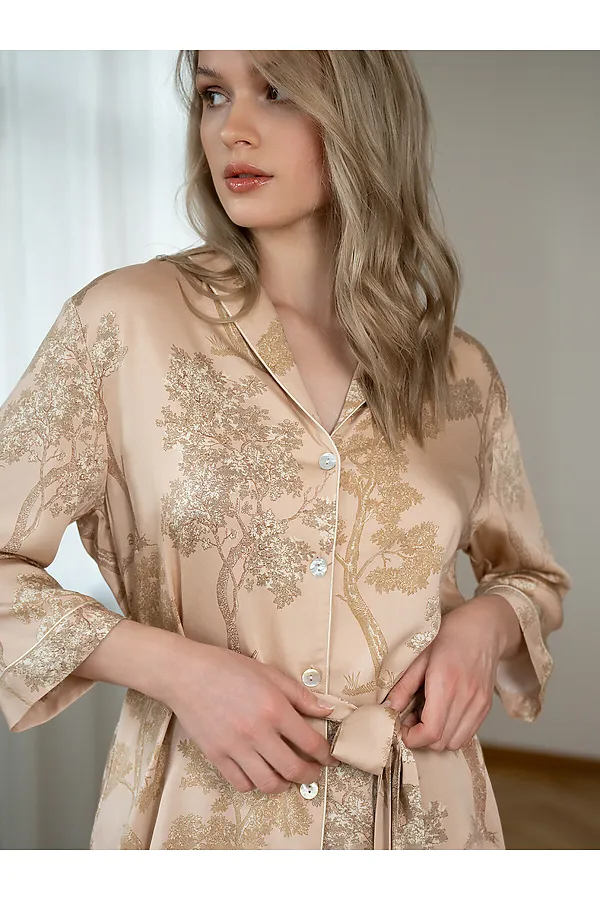 Женская пижама INDEFINI, персиковый - фото 2