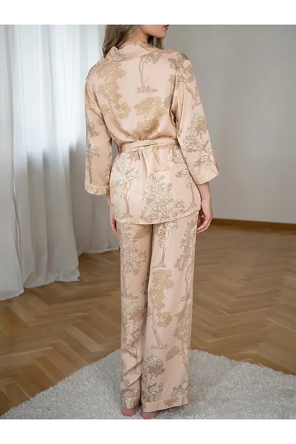 Женская пижама INDEFINI, персиковый - фото 2