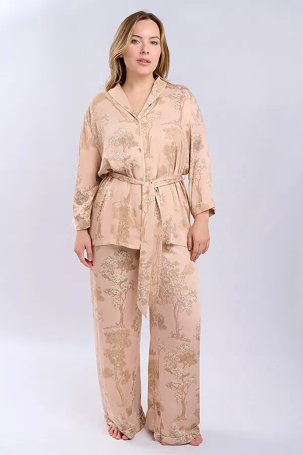 Женская пижама INDEFINI, персиковый - фото 2