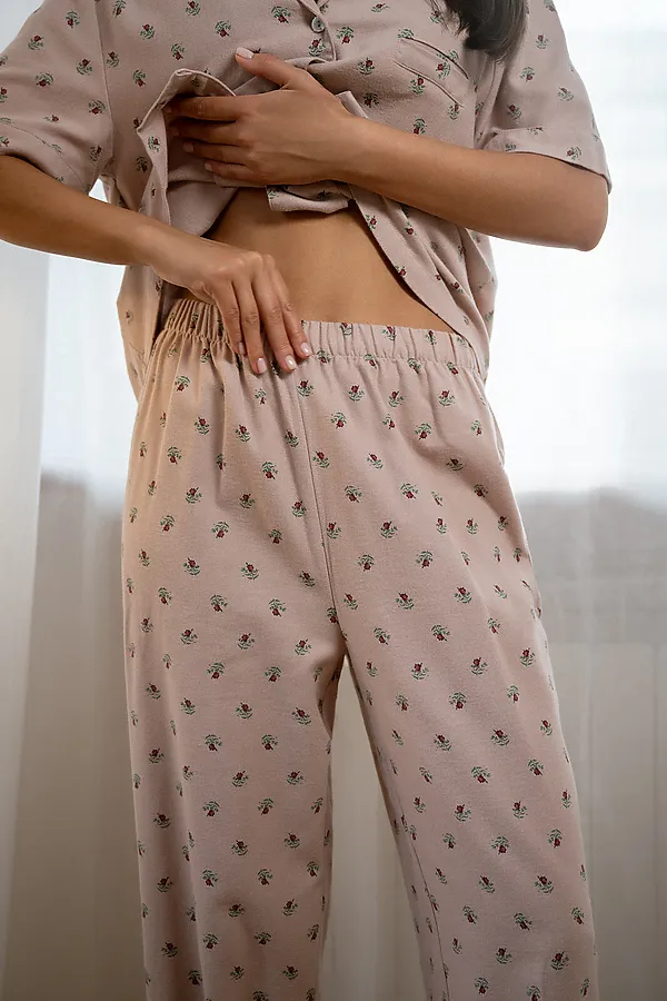 Женская пижама INDEFINI, бежевый - фото 2