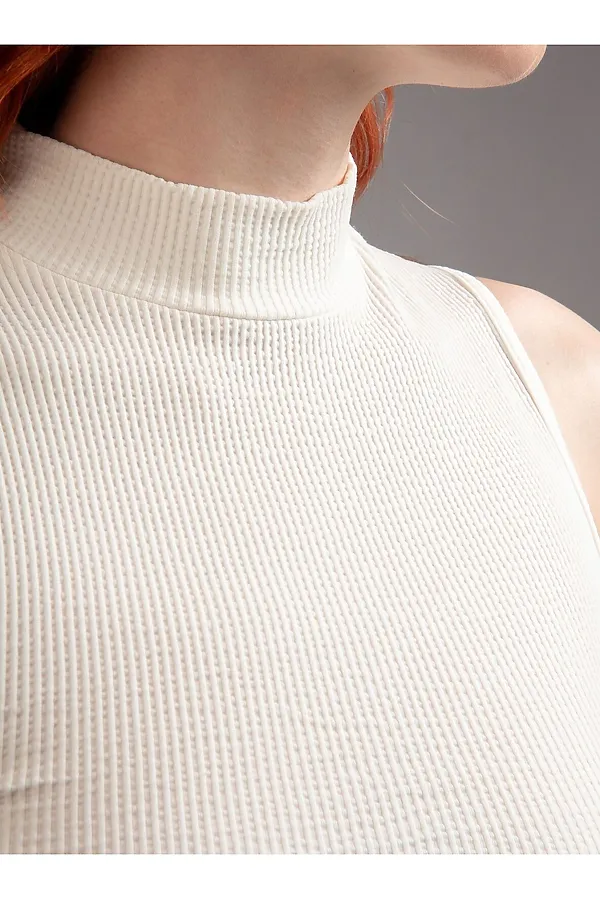 Женская майка INDEFINI, молочный - фото 2