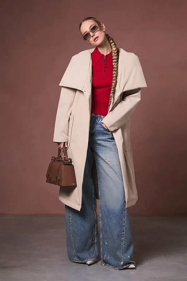 Плащ женский HOOPS, коричневый - фото 2