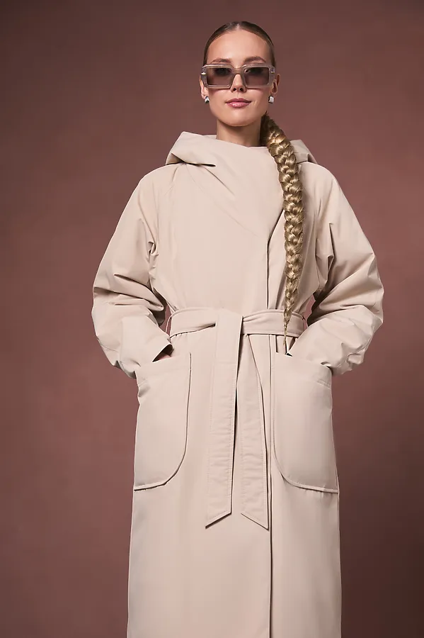 Плащ женский HOOPS, коричневый - фото 2