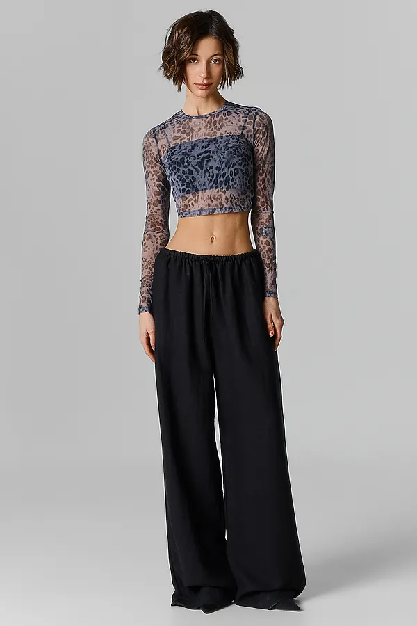 Лонгслив женский MARK FORMELLE, серый гепард - фото 2