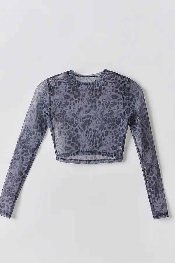 Лонгслив женский MARK FORMELLE, серый гепард - фото 2
