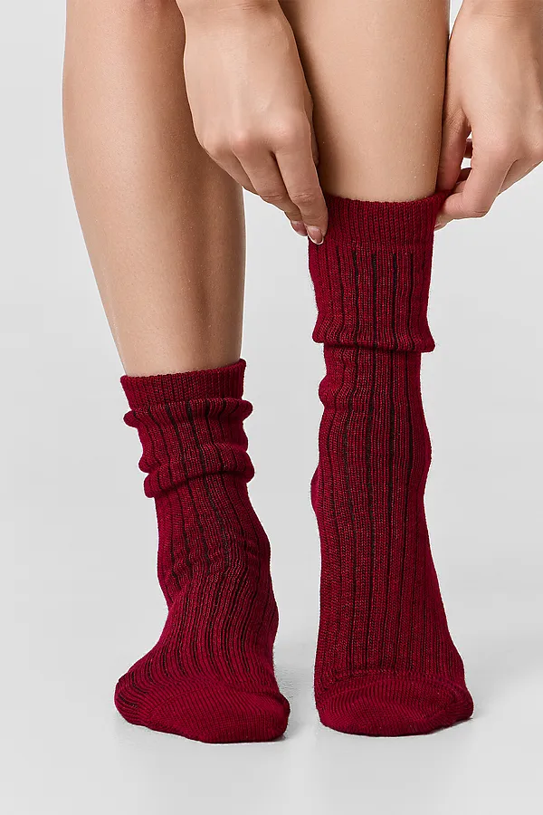 Носки женские MARK FORMELLE, вишневый - фото 2
