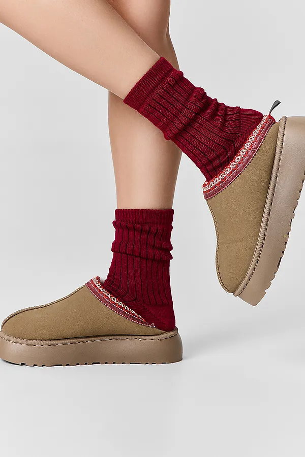 Носки женские MARK FORMELLE, вишневый - фото 2