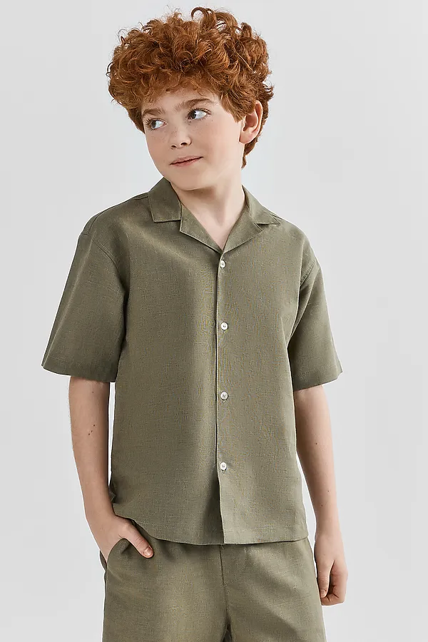 Костюм для мальчиков (жакет, шорты) MARK FORMELLE, болотный - фото 2