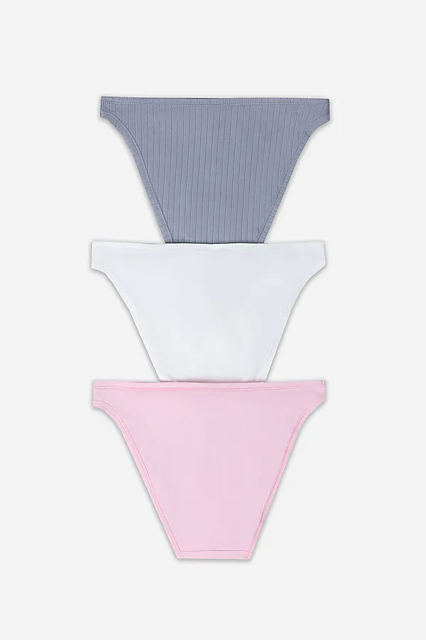 Трусы женские (3шт.) MARK FORMELLE, розовая сказка+белый+лунная скала - фото 2