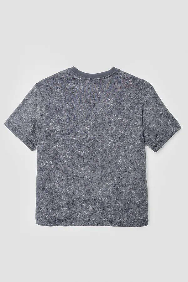 Комплект для мальчиков (джемпер, шорты) MARK FORMELLE, потертости на графите - фото 2