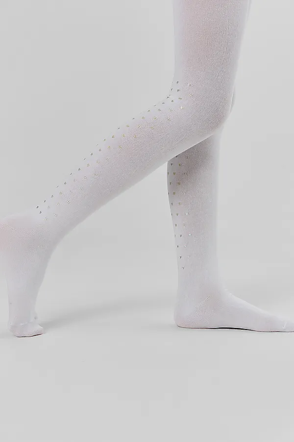 Колготки MARK FORMELLE, белый /сердечки - фото 2