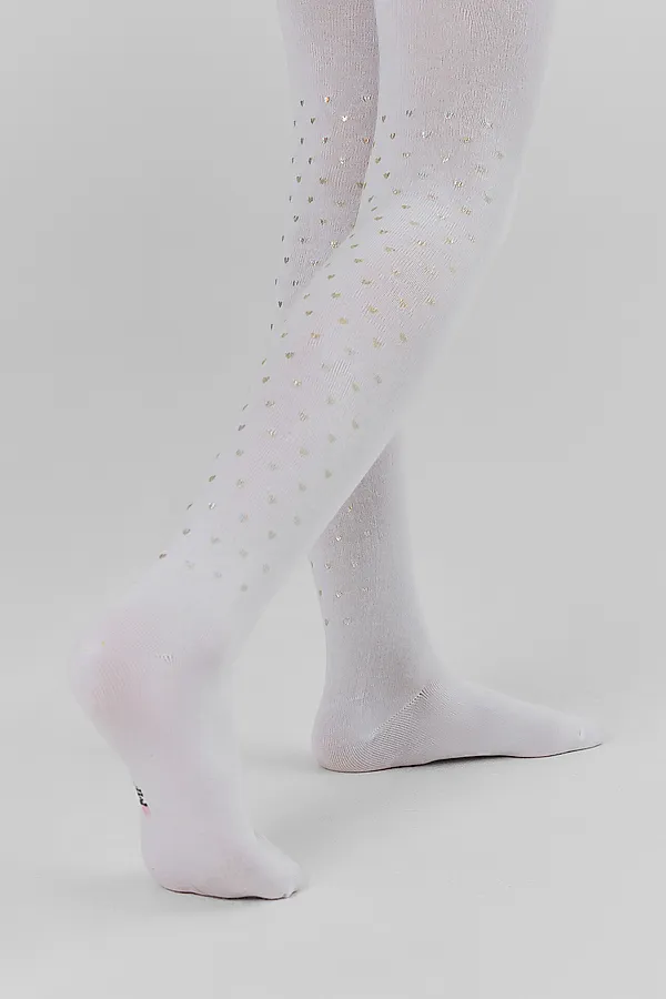 Колготки MARK FORMELLE, белый /сердечки - фото 2