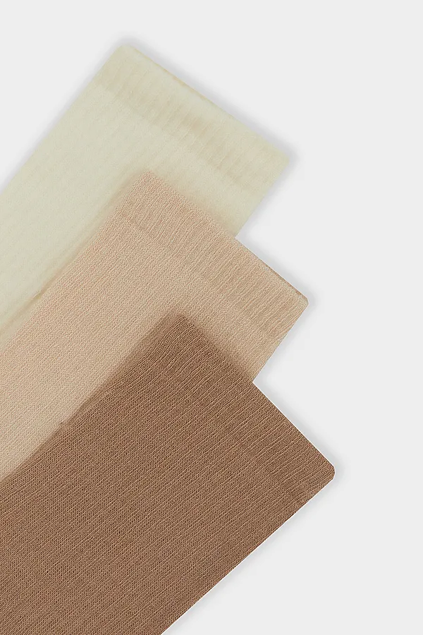 Носки женские (3 пары) MARK FORMELLE, кремовый /нюдовый /капучино/ - фото 2