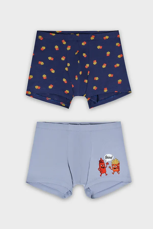 Трусы мужские (2шт) MARK FORMELLE, сизый +картошка на затмении - фото 2