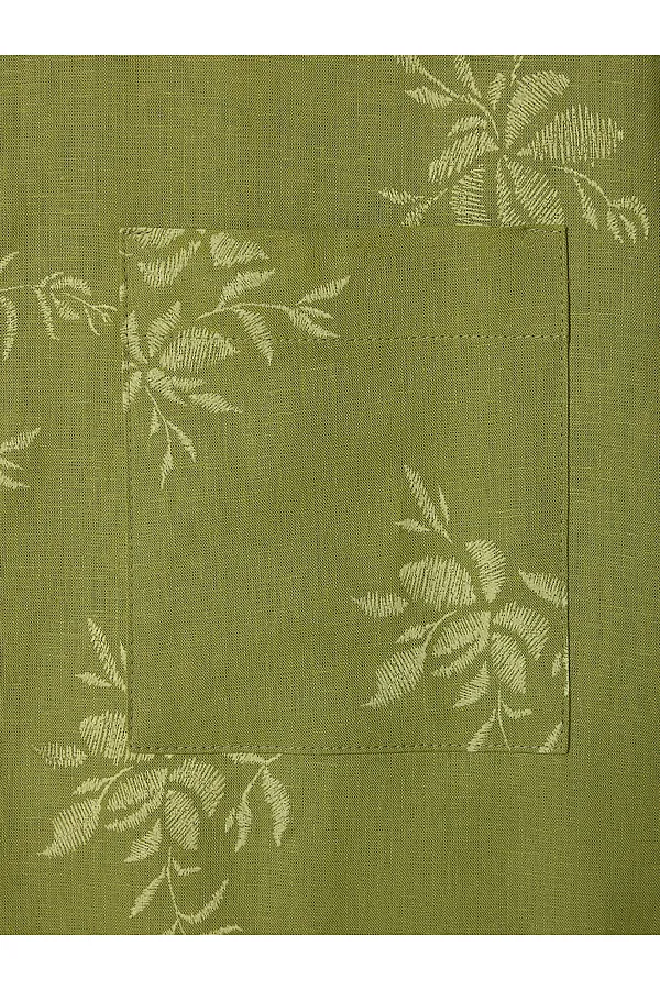 Рубашка женская MARK FORMELLE, цветы на оливковом - фото 2