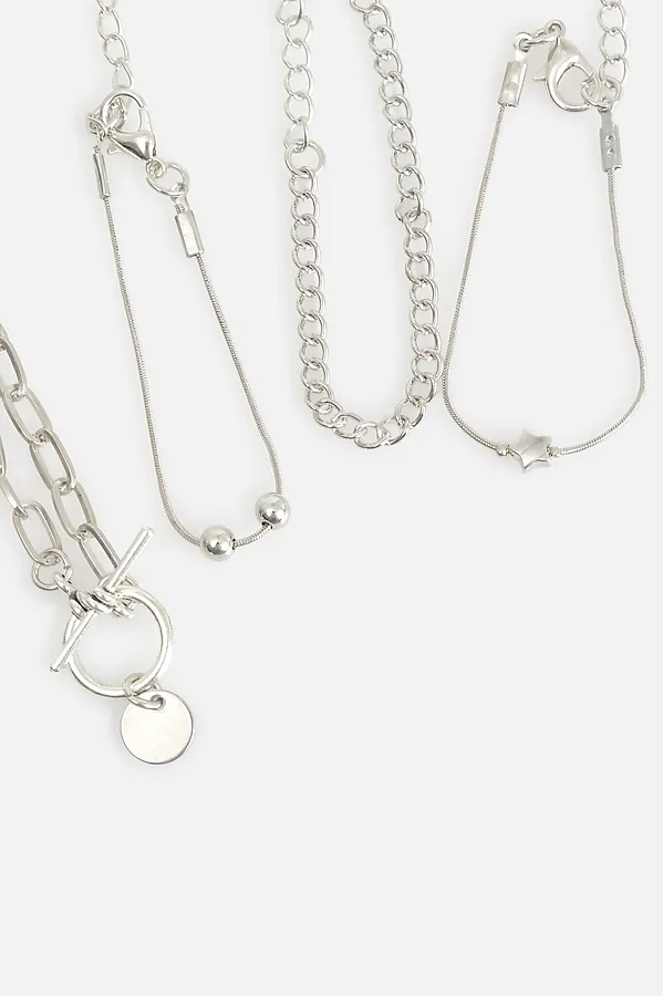 Набор из 4 браслетов ACOOLA, серебристый - фото 2