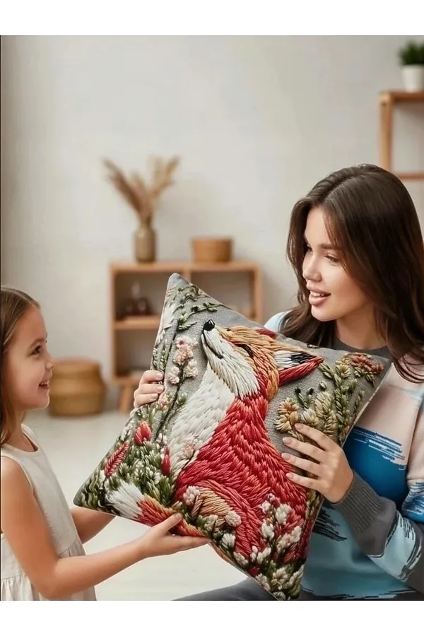 Наволочка декоративная Лиса НАТАЛИ, рыжий - фото 2