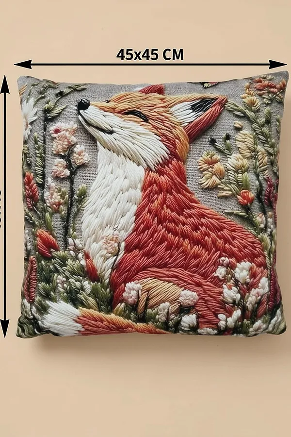 Наволочка декоративная Лиса НАТАЛИ, рыжий - фото 2