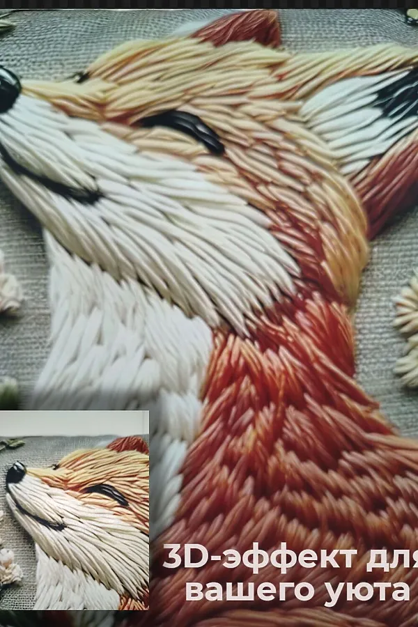 Наволочка декоративная Лиса НАТАЛИ, рыжий - фото 2