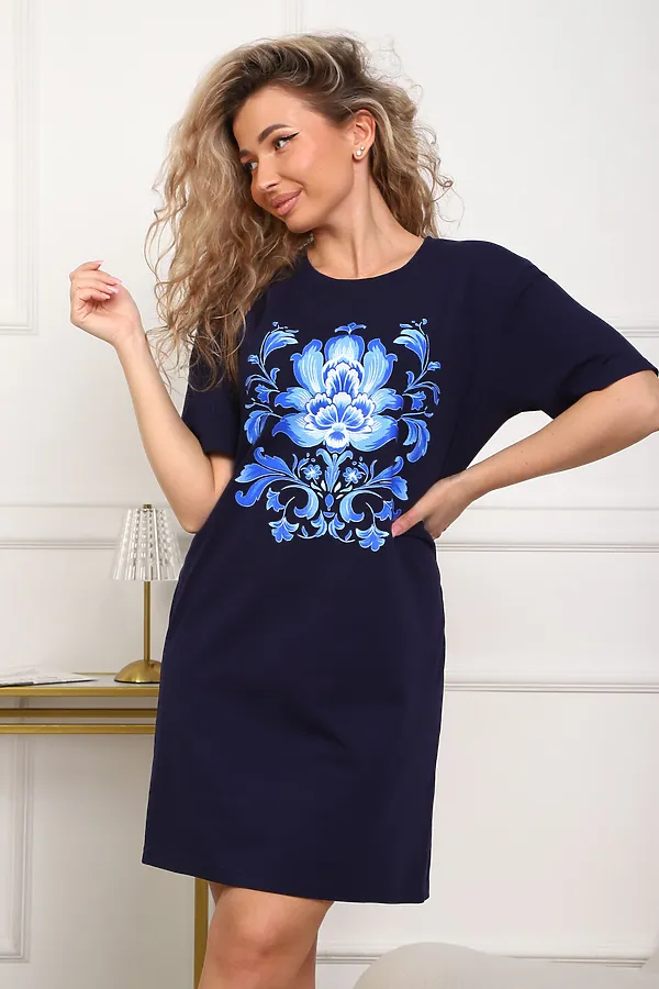 Туника 29534 НАТАЛИ, темно-синий - фото 2