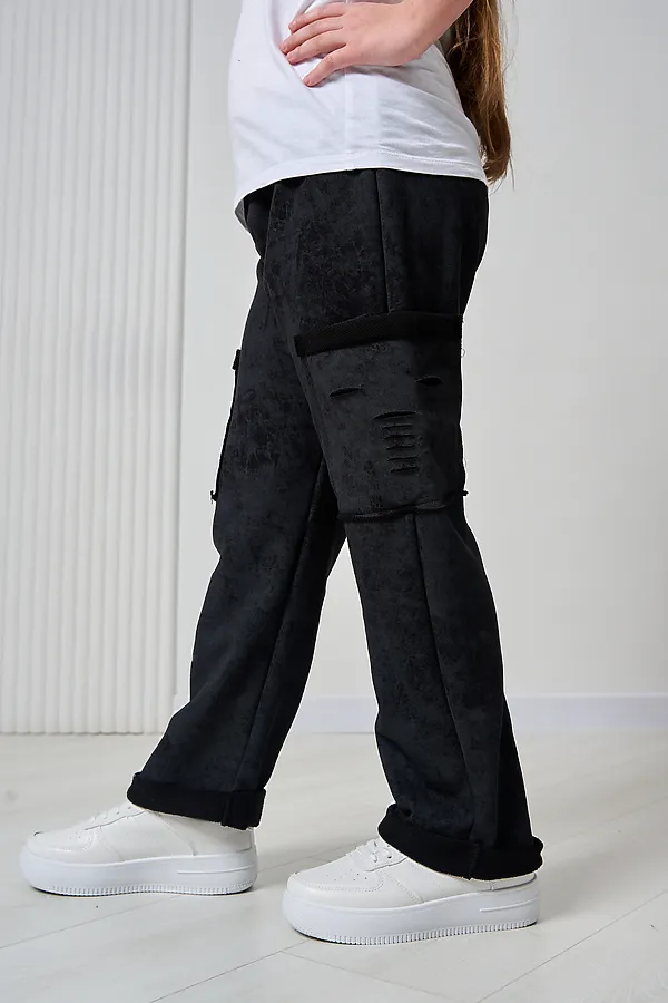 Детские брюки 67195 НАТАЛИ, черный винтаж - фото 2