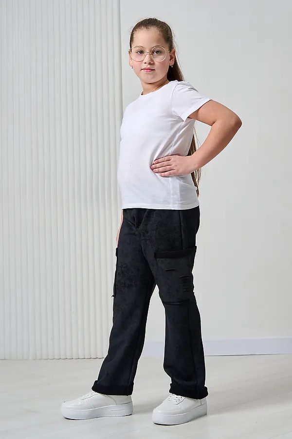 Детские брюки 67195 НАТАЛИ, черный винтаж - фото 2